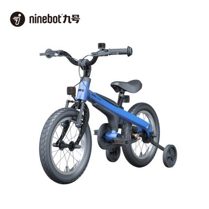 儿童自行车单车脚踏车14寸蓝色带辅助轮4-6岁小男孩